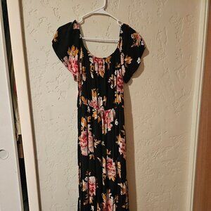 Maurice's asymmetrical floral dress